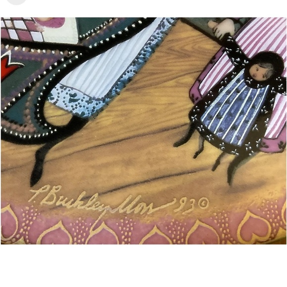 VTG, Anna Perenna, P. Buckley Moss, "Mothers World" 8" Mother & Baby Plate - Picture 4 of 4